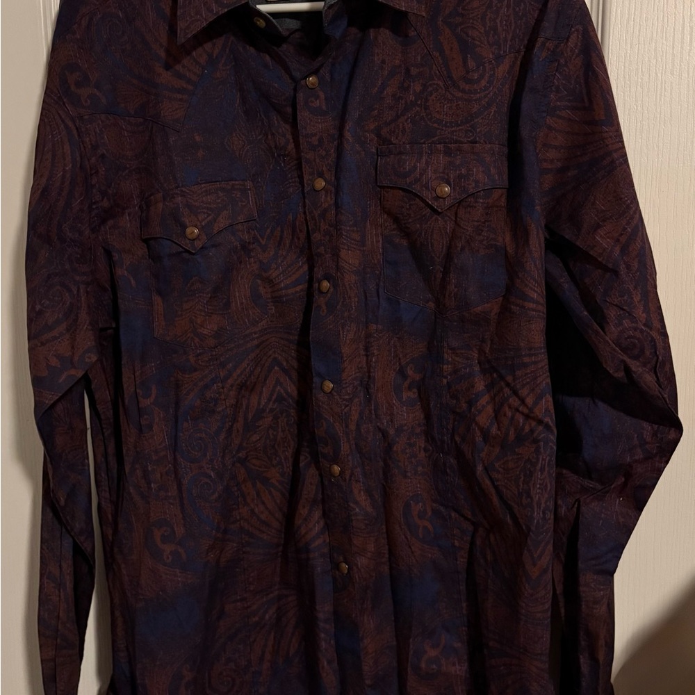 Men's Paisley Pearl Snap Shirt